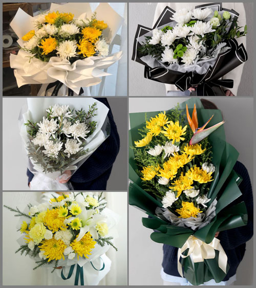 山西忻州原平市南白乡上南白村白事花束代送